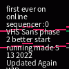 Stream VHS Sans - Phase 2 [Better Start Running] [Original] by