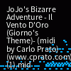JoJo's Bizarre Adventure - Il Vento D'Oro (Giorno's Theme) MIDI
