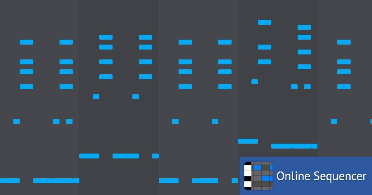 Oliver Buckland - Trifecta (black midi piano) - Online Sequencer