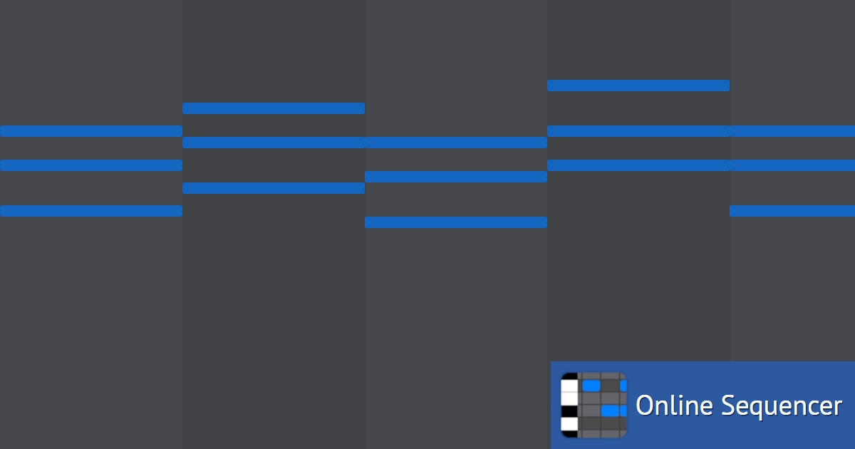 anime chord progression - Online Sequencer