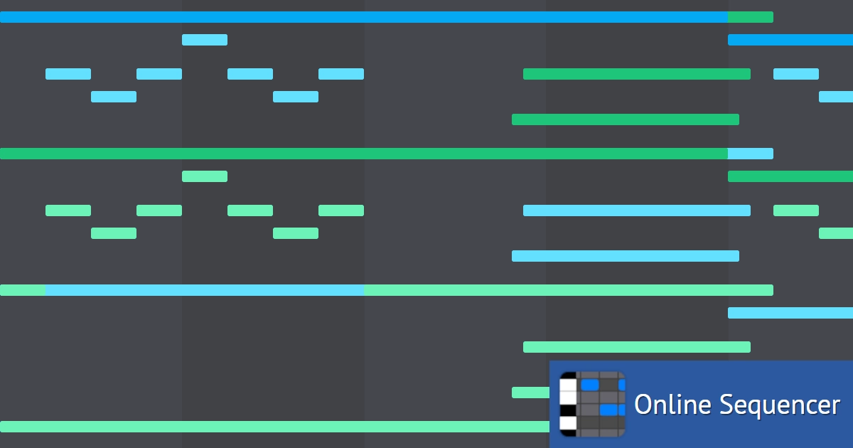 Tau the song but played in blue - Online Sequencer