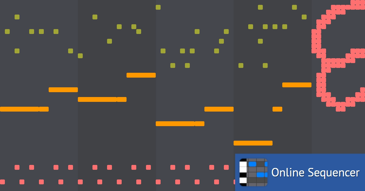 Dark MIDI - Waka Waka Shakira - Online Sequencer