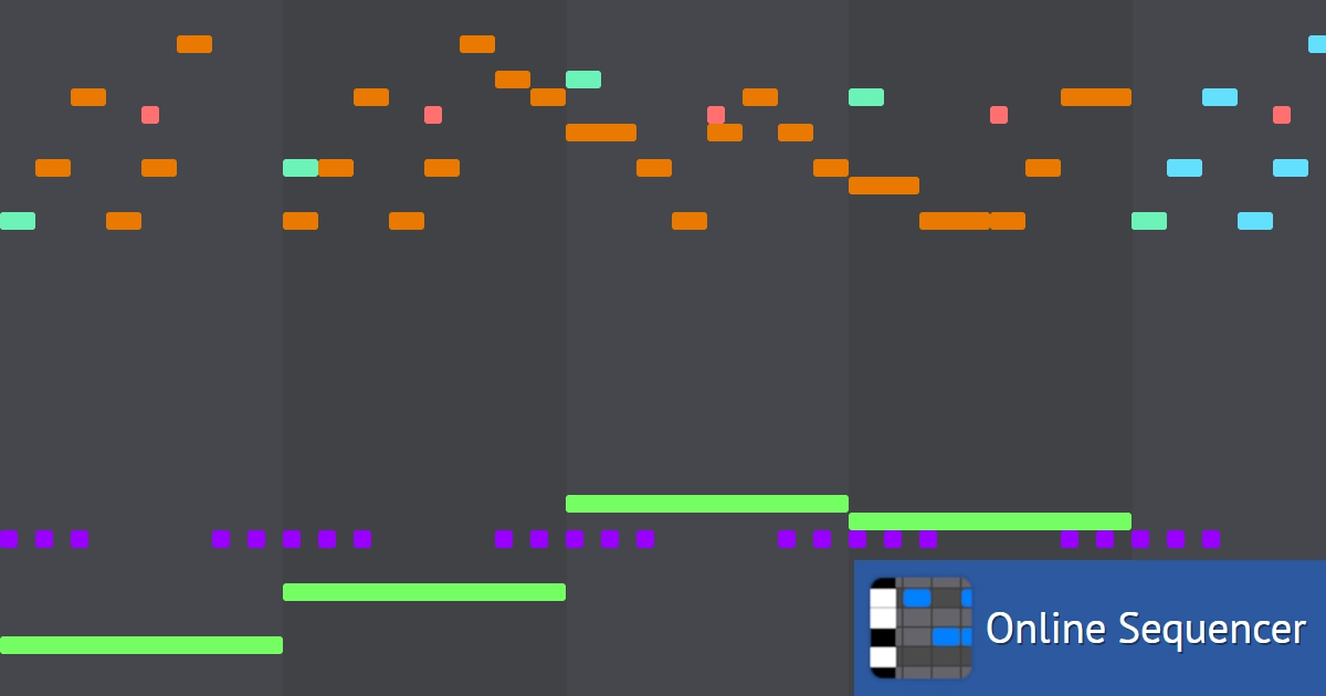 Ron FNF Midi (In a cool way) - Online Sequencer