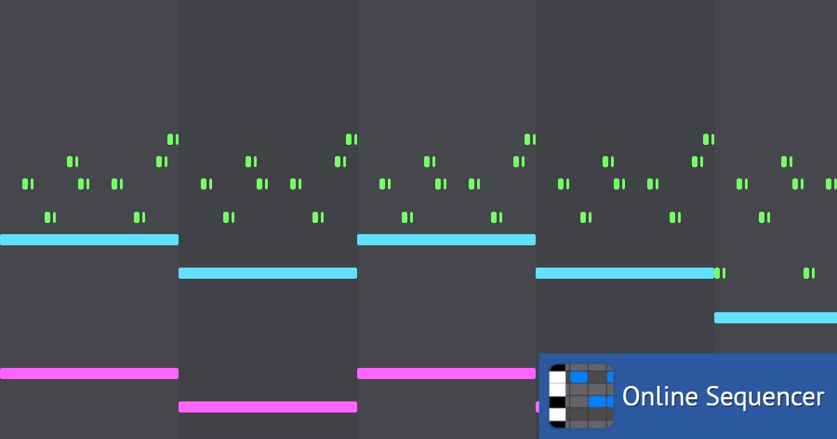 Some eight bit music with reverb - Online Sequencer
