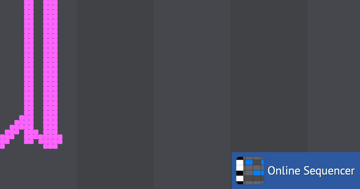 Pink Paint logo MIDI Art - Online Sequencer