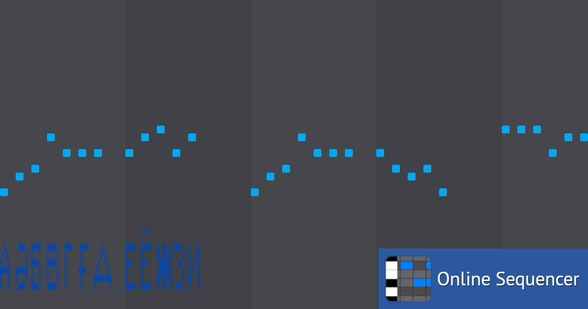 Kazakh Alphabet Song - Online Sequencer